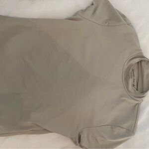 Abercrombie & Fitch Light Mock Neck Scuba Short Sleeve Shirt